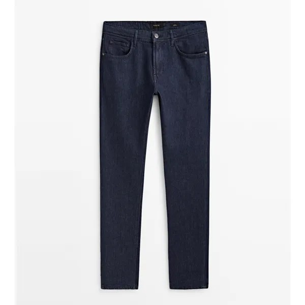 Джинсы Massimo Dutti Slim fit rinse wash, индиго
