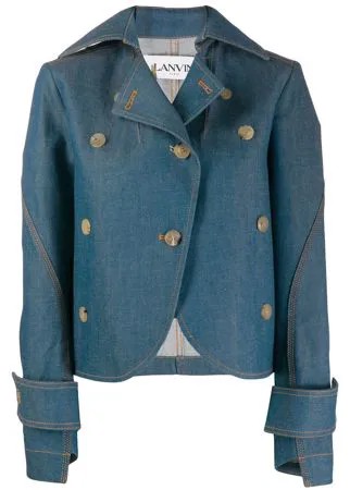 LANVIN джинсовая куртка асимметричного кроя