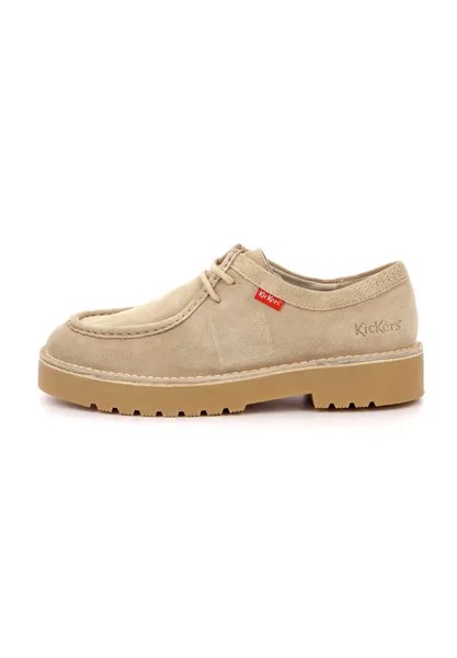 Спортивные туфли на шнуровке DERBIES DALTREY LOW Kickers, цвет beige