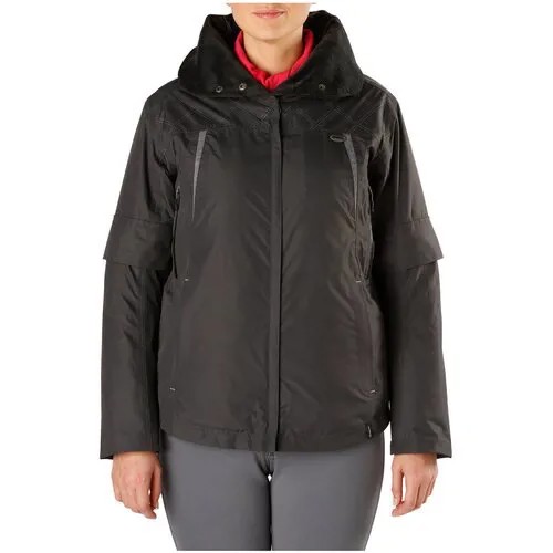 Куртка утепленная водонепроницаемая женская TOSCA, размер: XS, цвет: Угольный Серый FOUGANZA Х Декатлон