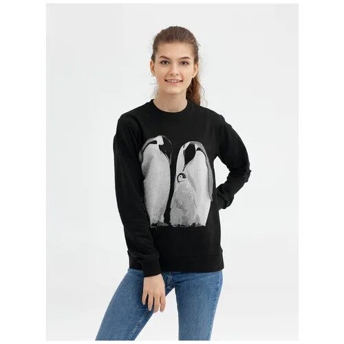 Свитшот Like a Penguin, черный, размер XXL