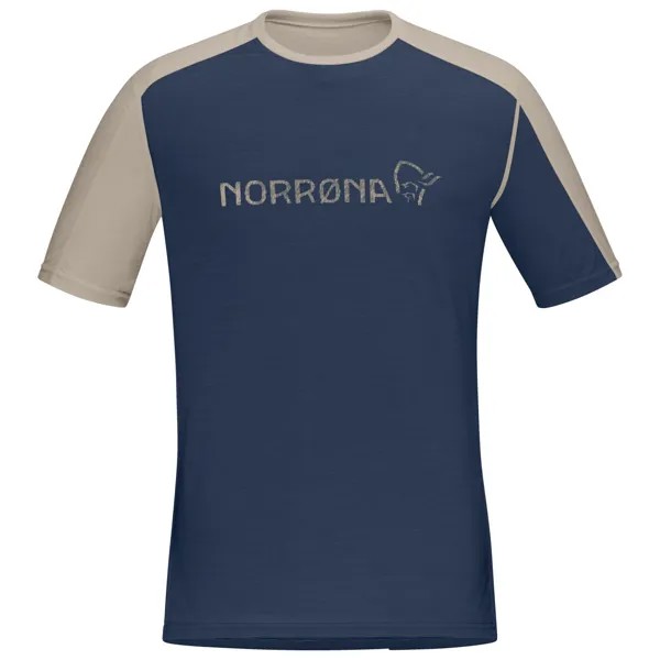 Рубашка из мериноса Norrøna Falketind Equaliser Merino T Shirt, цвет Indigo Night/Pure Cashmere