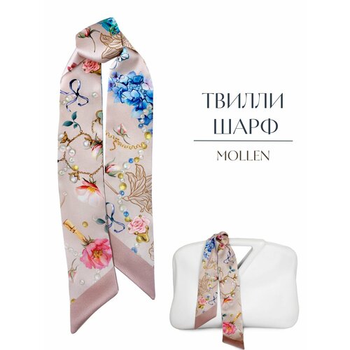 Шарф Mollen,87х6 см, розовый