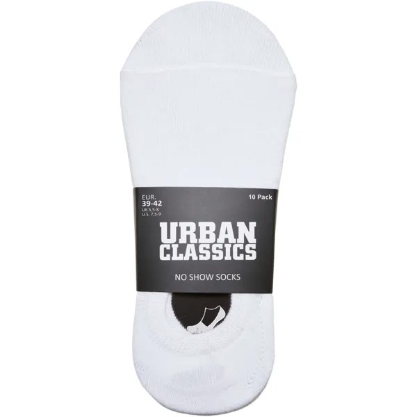 Носки Urban Classics No Show Short 10 шт, белый