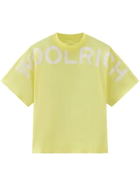 Woolrich футболка с логотипом, желтый