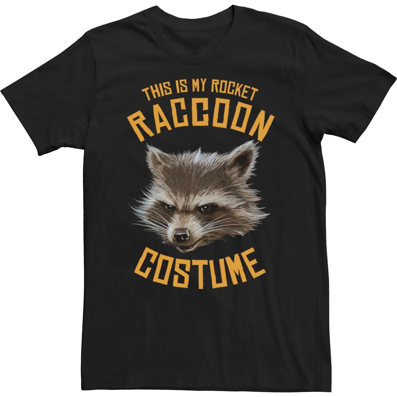 Мужской костюм Marvel Guardians Of The Galaxy Rocket, футболка на Хэллоуин Licensed Character