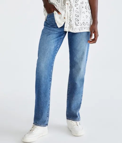 Прямые джинсы Aeropostale Next Gen, цвет Medium Wash