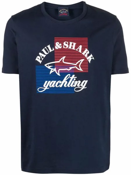 Paul & Shark полосатая футболка с логотипом