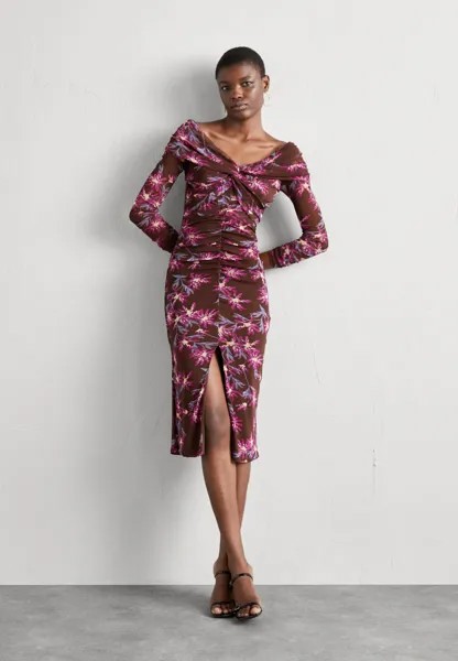 Летнее платье Clementine Dress Diane von Furstenberg, цвет red/purple