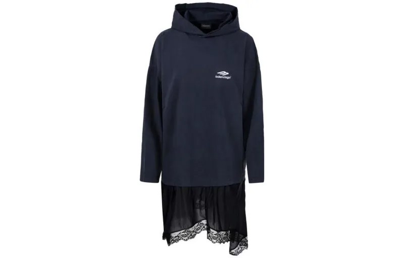 Свитшот женский темно-синий Balenciaga