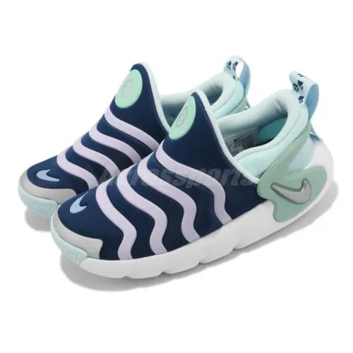 Nike Dynamo Go SE PS Valerian Blue White Kids Preschool Slip On Shoes DV0546-400