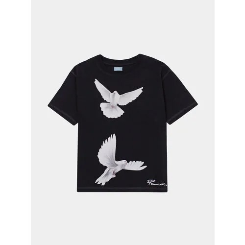 Футболка 3.PARADIS SS T-Shirt Freedom Doves, размер L, черный