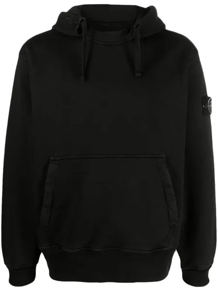 Stone Island худи с логотипом Compass, черный