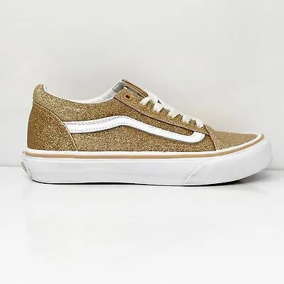 Vans Girls Off The Wall 508731 Золотые повседневные кроссовки, размер 3