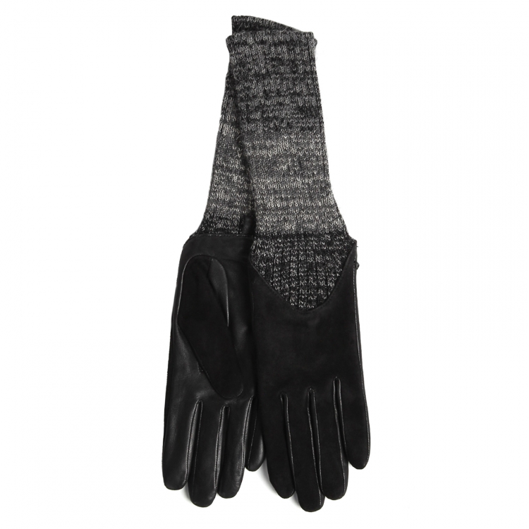 Перчатки женские Agnelle CECILIA/AGNSUED/W черные, р. 7.5