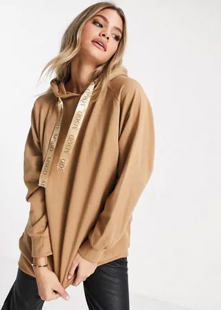 Бежевый худи в стиле oversized Missguided-Neutral