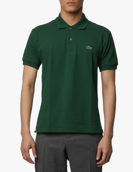 Поло с короткими рукавами классического кроя Lacoste, цвет Verde