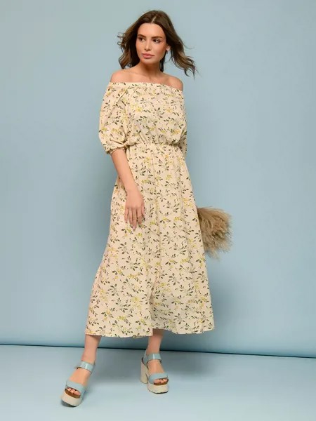 Платье-сарафан женское 1001dress 0112001-01999VA бежевое 44-46