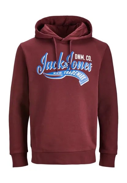 Пуловер с капюшоном Jack & Jones, красный