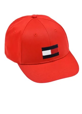 Красная бейсболка с вышитым логотипом Tommy Hilfiger детская