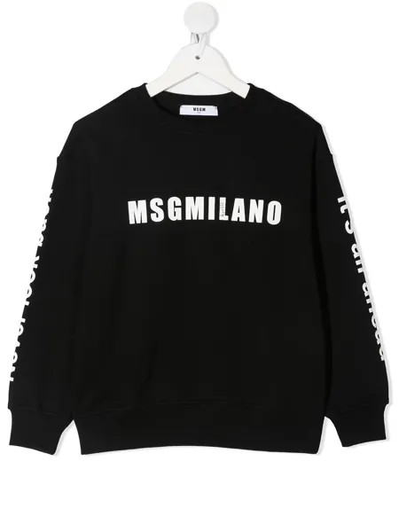 MSGM Kids толстовка с логотипом