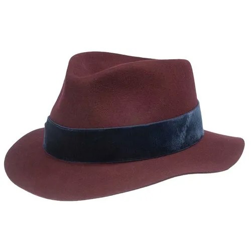 Шляпа Herman, размер 59, бордовый