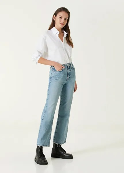 Синие расклешенные джинсовые брюки Frame Denim