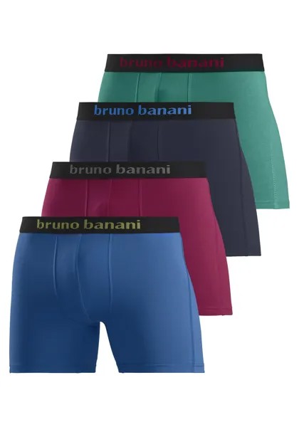 Боксеры Bruno Banani Langer Boxer, цвет blau, rot, marine, grün