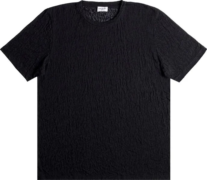 Футболка Saint Laurent T-Shirt 'Black', черный
