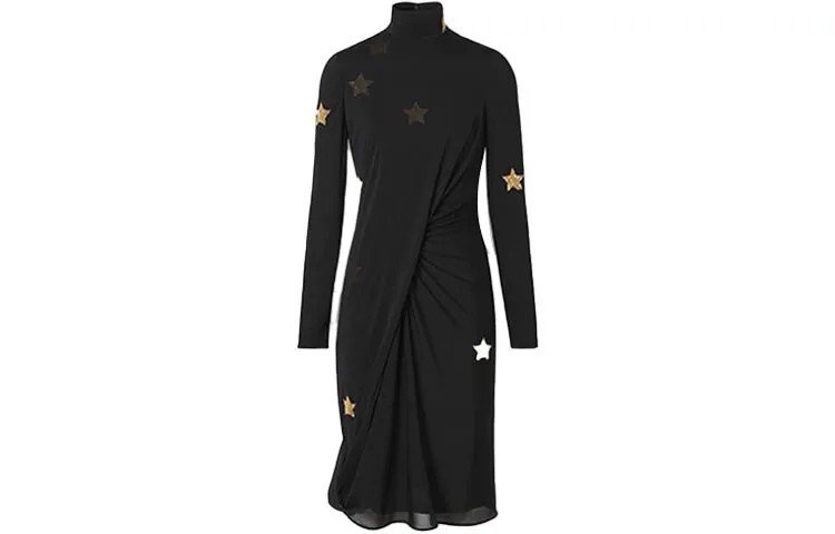 Burberry женское платье с длинными рукавами, цвет Black