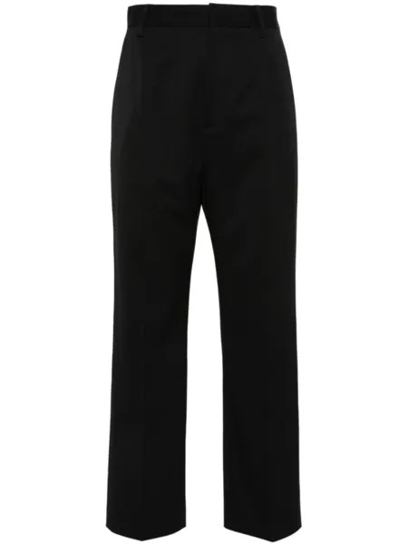 MM6 Maison Margiela укороченные брюки прямого кроя, черный
