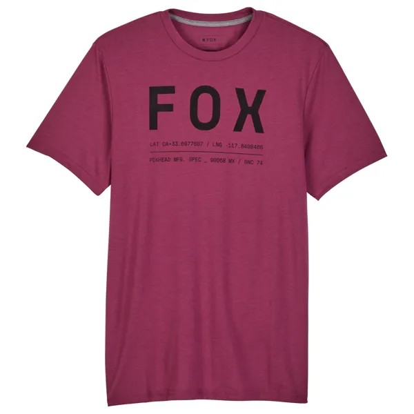 Функциональная рубашка Fox Racing Non Stop S/S Tech Tee, цвет Sangria