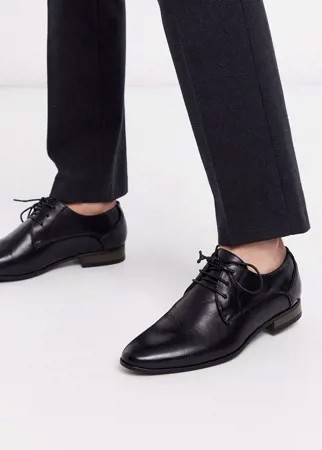 Черные туфли дерби из искусственной кожи New Look-Черный