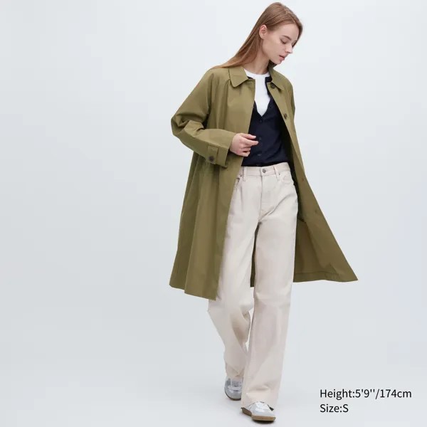 Плащ женский UNIQLO 456070COL56 хаки XS (доставка из-за рубежа)