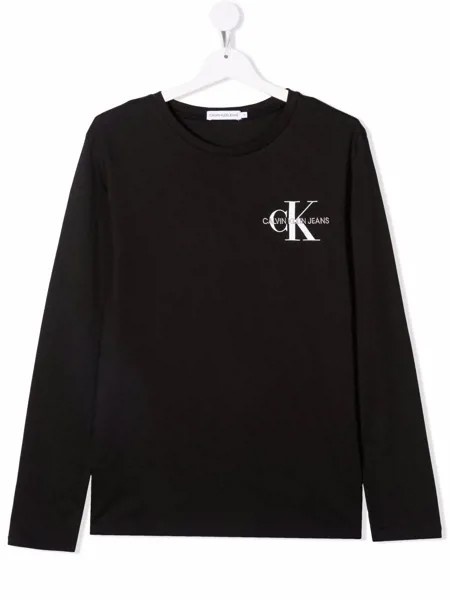 Calvin Klein Kids футболка из органического хлопка с логотипом