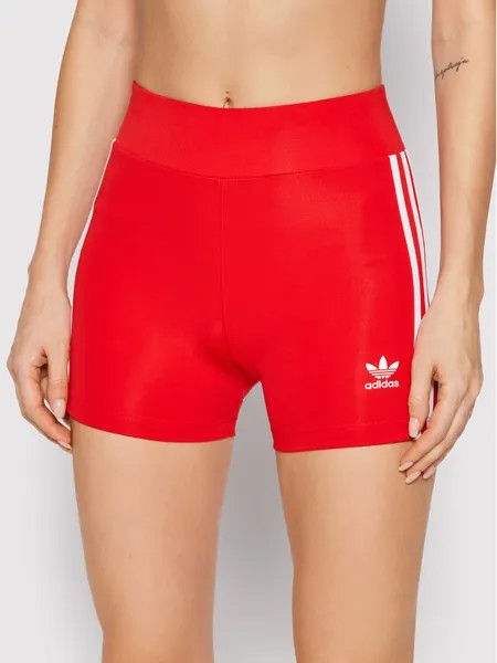 Спортивные шорты slim fit Adidas, красный