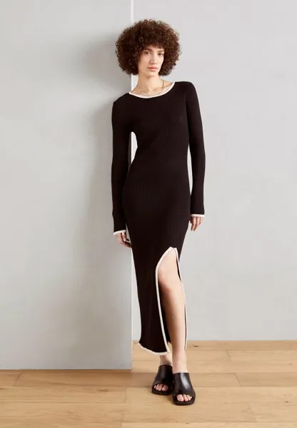 Трикотажное платье JADE Lindex, черный