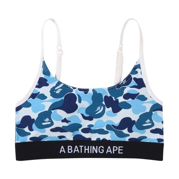 Спортивный бюстгальтер BAPE ABC Camo, синий