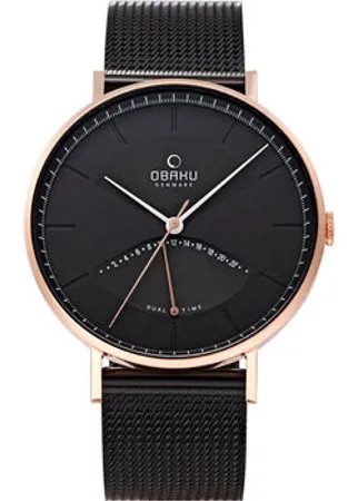 Fashion наручные  мужские часы Obaku V213GUVBMB. Коллекция Mesh