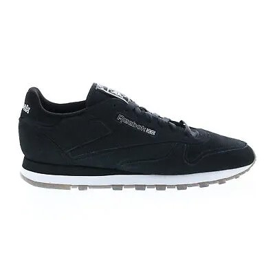 Мужские черные замшевые кроссовки Reebok Classic Leather HQ7141 Lifestyle