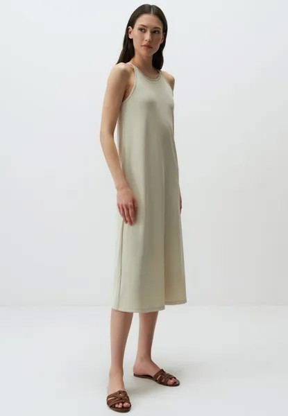 Платье из джерси Halter Neck Midi Jimmy Key, таш