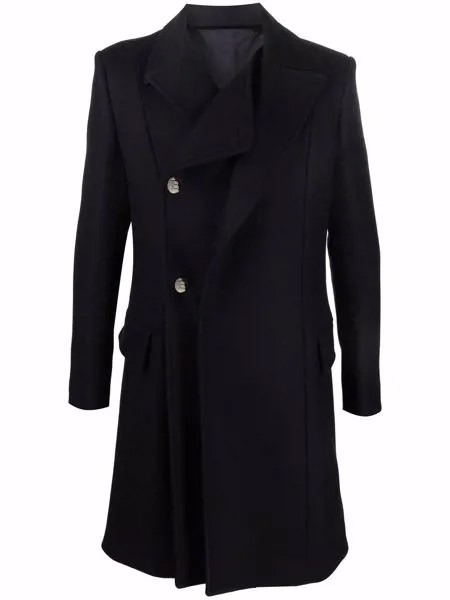 Balmain двубортное пальто с двойными лацканами