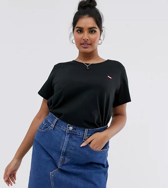 Футболка с круглым вырезом Levi's Plus-Черный