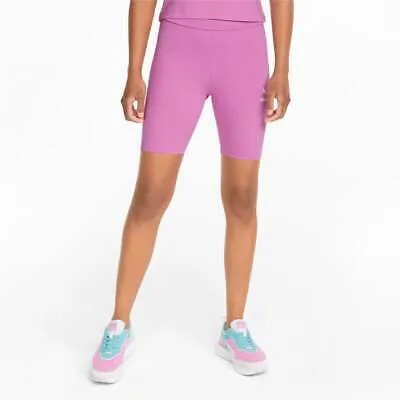 Женские розовые повседневные спортивные штаны Puma Classics Short 7 Plus 531872-25