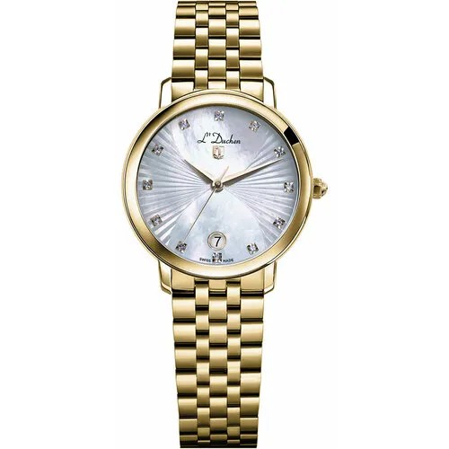 Наручные часы L'Duchen 60870, бирюзовый, золотой