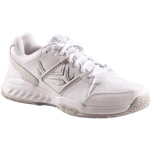 Женские кроссовки для тенниса для всех типов покрытия TS 160, размер: 37, цвет: Белоснежный/Пастельный Серый ARTENGO Х Декатлон