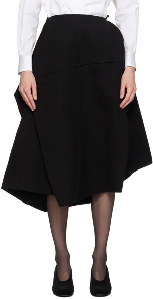 Черная структурированная юбка-миди Comme Des Garcons