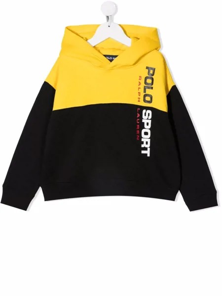 Ralph Lauren Kids худи Polo Sport в стиле колор-блок