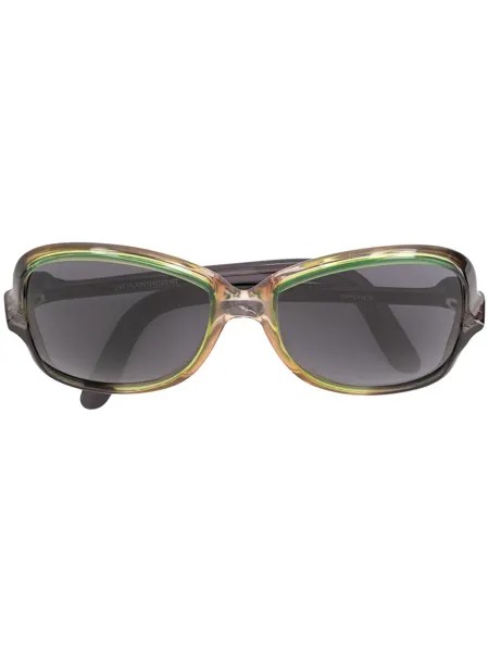 Yves Saint Laurent Pre-Owned объемные солнцезащитные очки
