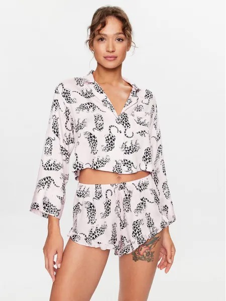 Пижамная футболка удобного кроя Hunkemöller, розовый